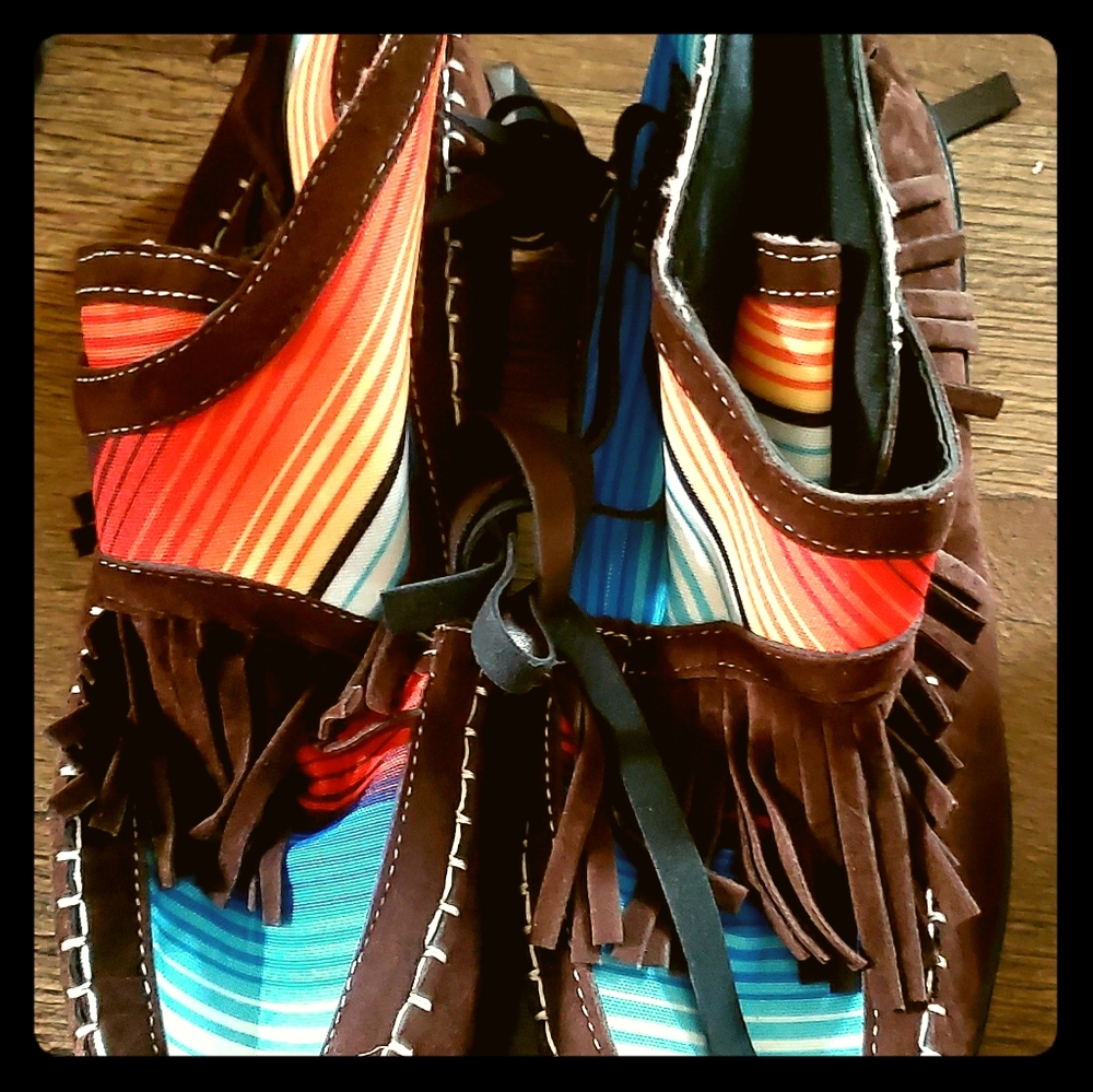 Mocassin booties size 42, fits size 10